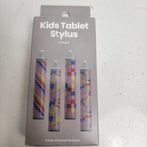 Kids Tablet Stylus 4 Pack Gary Universal Styluses Fun Design Touch Screen Pen